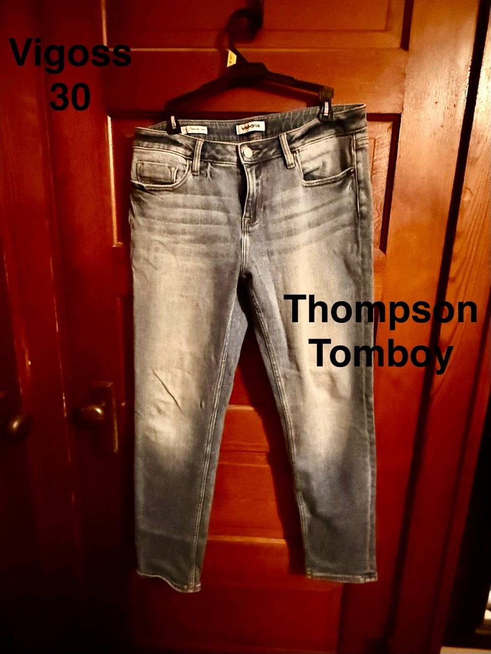 Vigoss Thompson Tomboy Women's Light Blue Washed Jeans